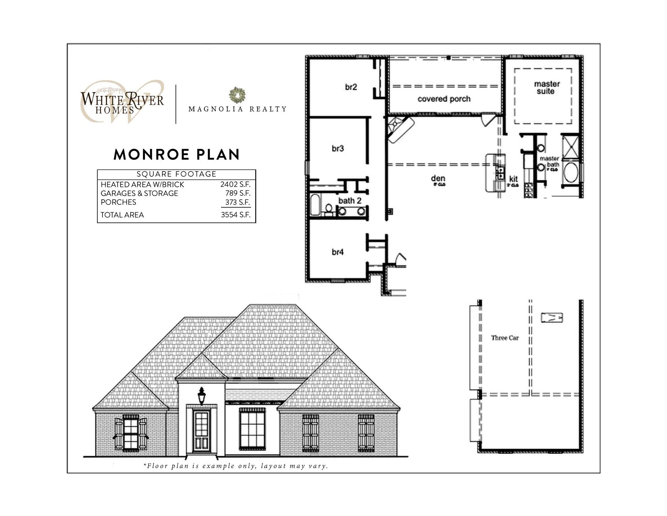 Monroe floor plan