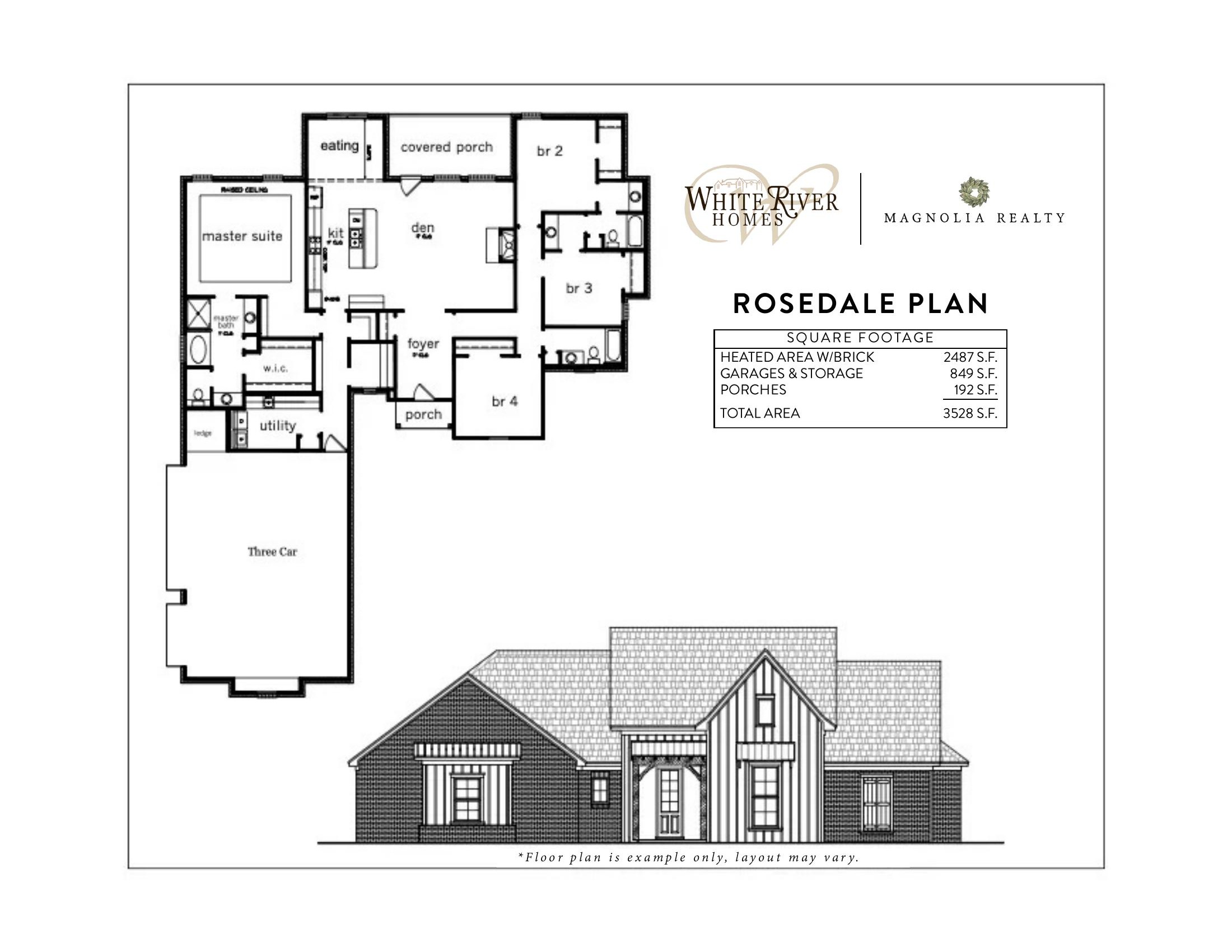 Rosedale floor plan